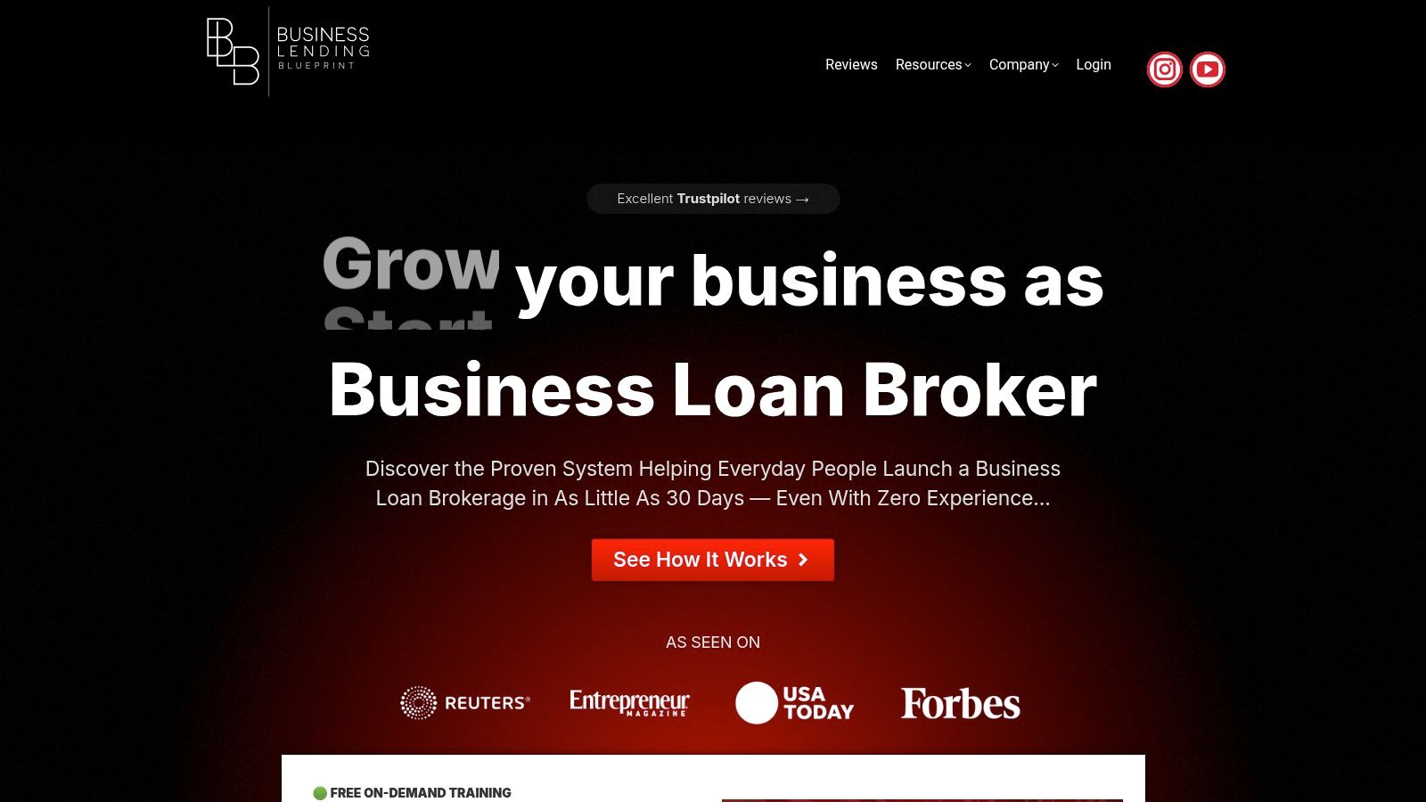 Screenshot from https://strategy.businesslendingblueprint.com/system