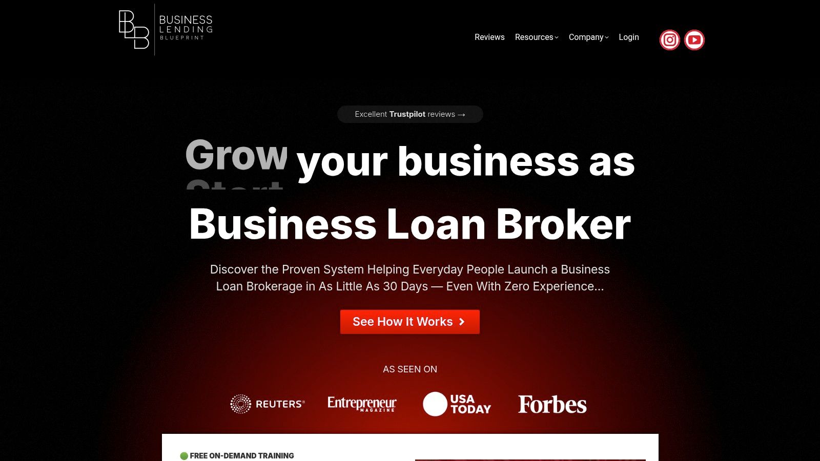 Screenshot from https://strategy.businesslendingblueprint.com/system